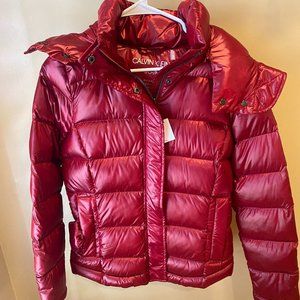 Calvin Klein Red Puffer Jacket!